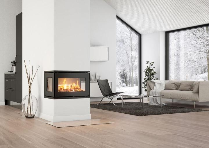 Nous fournissons et installons des poêles HETA au design moderne et à haut rendement.